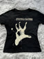 Grunge Retro Distressed Heavy Cotton T-shirt