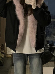 Double Faced Quilted Parka Coat