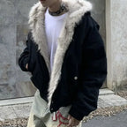 Plush Lined Oversized Jacket