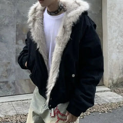 Plush Lined Oversized Jacket