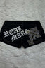 Rhinestone Cross Print Low-Rise Hot Pants