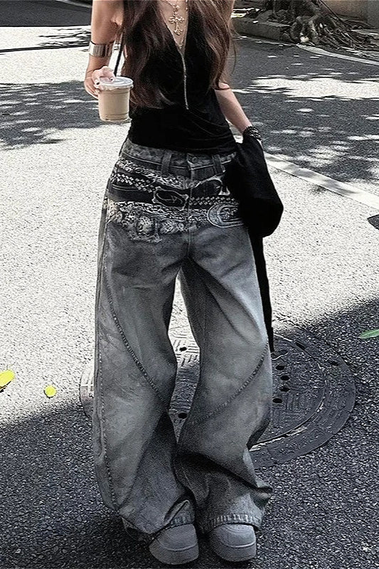 Y2K Casual Baggy Wide Leg Pants Main image