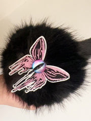 Dark Y2K Punk Butterfly Fuzzy Earmuff