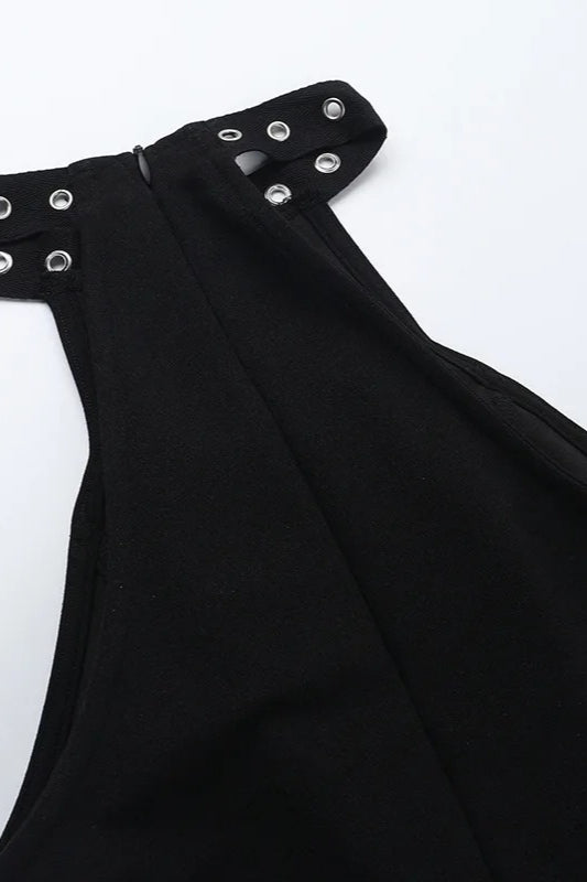 Corn Halter Bandage Sleeveless Mini Dress
