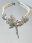 Vintage Irregular Butterfly Pearl Necklace
