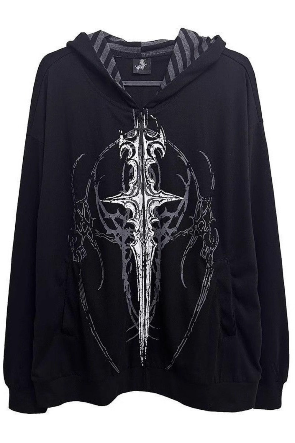 Unisex Y2K Japanese Dark Streetwear Thin Hooded Coat Secondary image