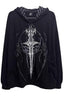 Unisex Y2K Japanese Dark Streetwear Thin Hooded Coat