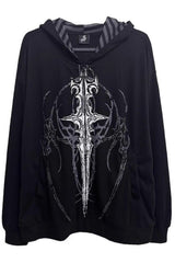 Unisex Y2K Japanese Dark Streetwear Thin Hooded Coat