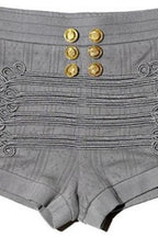Embroidered Short-Sleeve Shorts