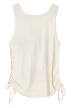Distressed Graphic Sleeveless Tank Top