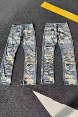 Ripped Frayed Denim Pants