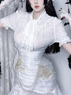 Dark Retro Gothic Blouse