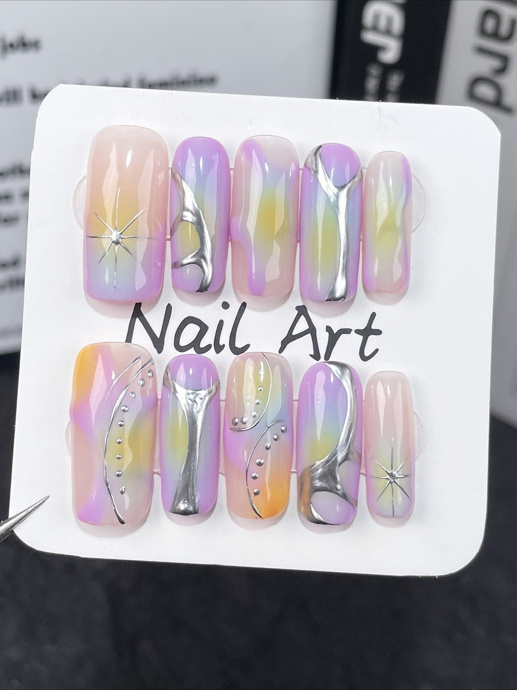 Y2K Metallic Dreamy Press On Nails