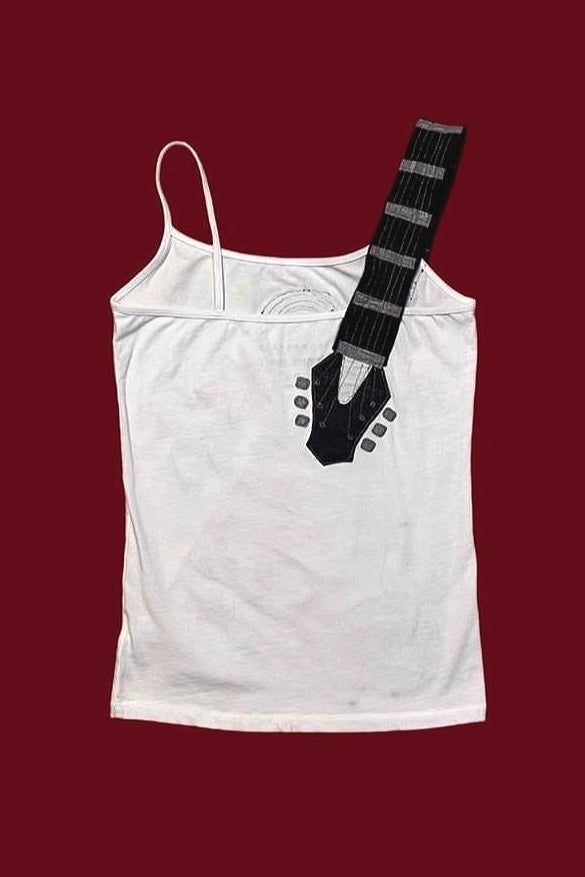 Y2K Guitar Rhinestone Camis