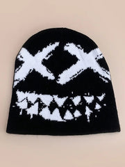 Winter Knitted Goth Tooth Y2k Unisex Pullover Hat
