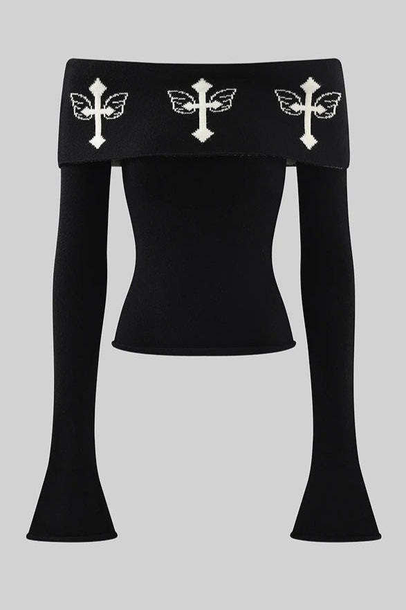 Black Punk Dark Knit T-shirt