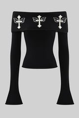 Black Punk Dark Knit T-shirt