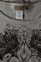 Gothic Punk Slim Round Neck T-shirt