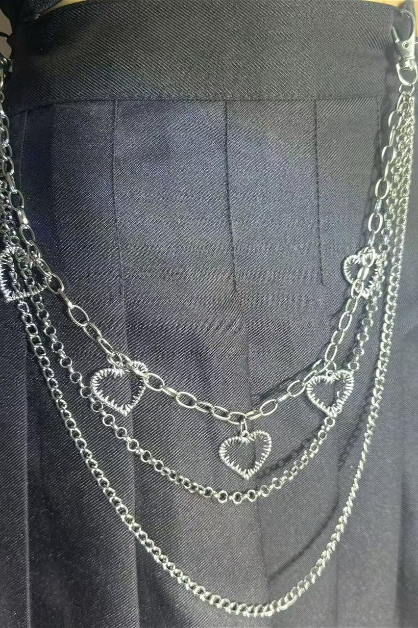 Retro Y2K Beaded Layered Waist Chain
