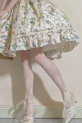 Lolita Floral Pattern Tights