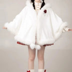Short Hooded Cardigan Cloak