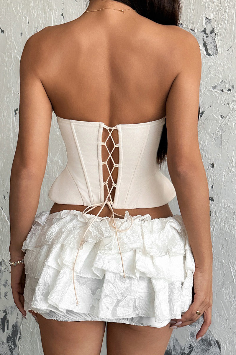 Chic Boned Strapless Slimming Corset