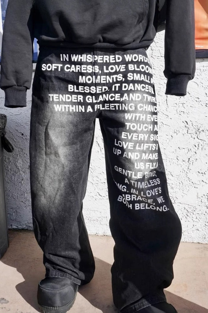 Baggy Y2K American Letter Gothic Streetwear Pants Main image