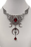 Crescent Moon Ornate Pendant Necklaces