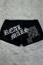 Rhinestone Cross Print Low-Rise Hot Pants
