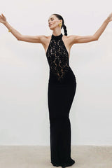 Sexy Halloween Lace Patchwork Sheath Dress