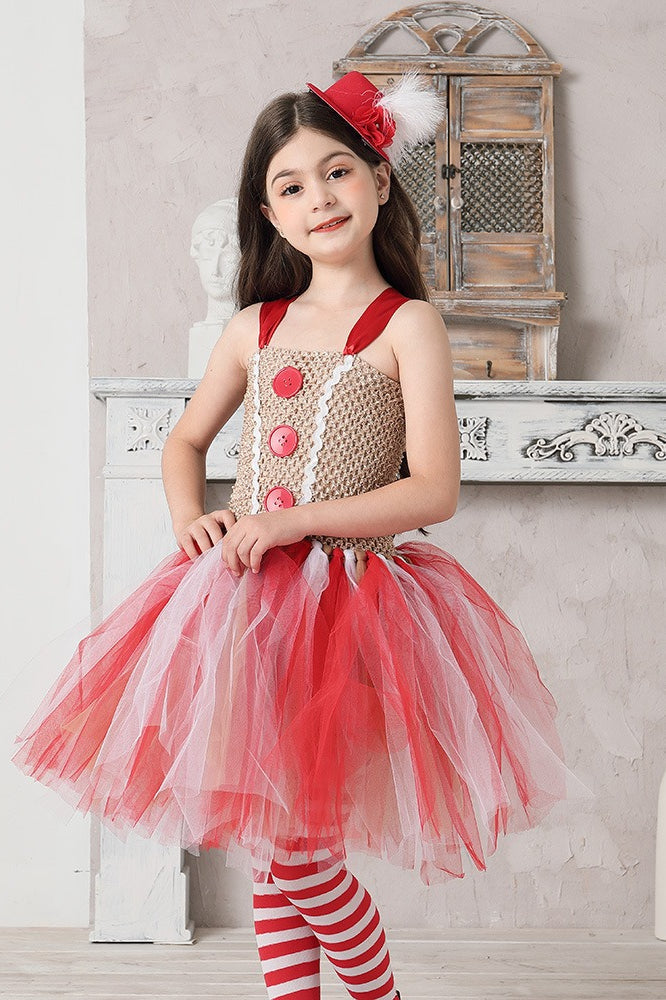 Gingerbread Tutu Dress Kid Halloween Secondary image