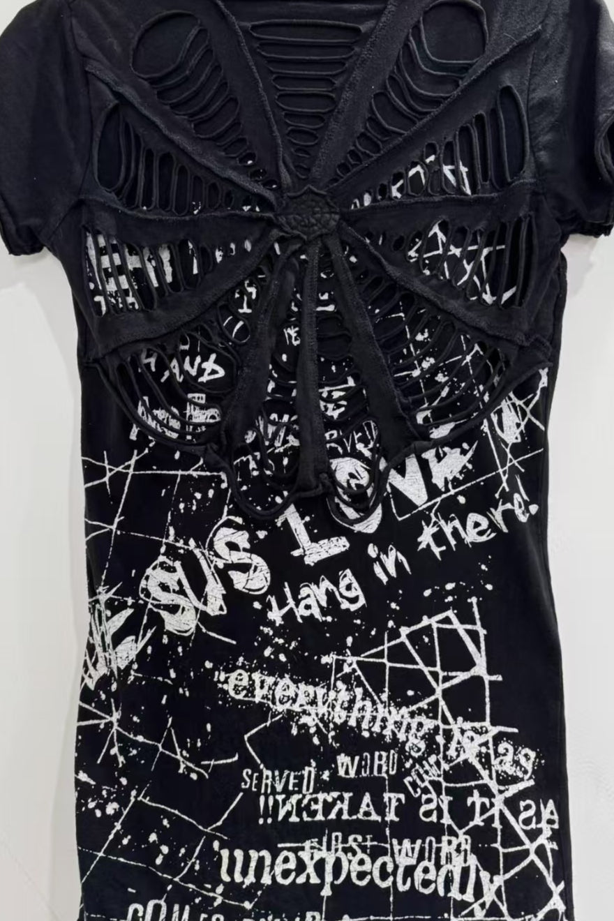 Vintage Spider Web Slim T-shirt