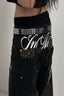 Leopard Panel Wide-Leg Jeans