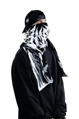 Anime Y2K Gothic Graphic Knit Scarf