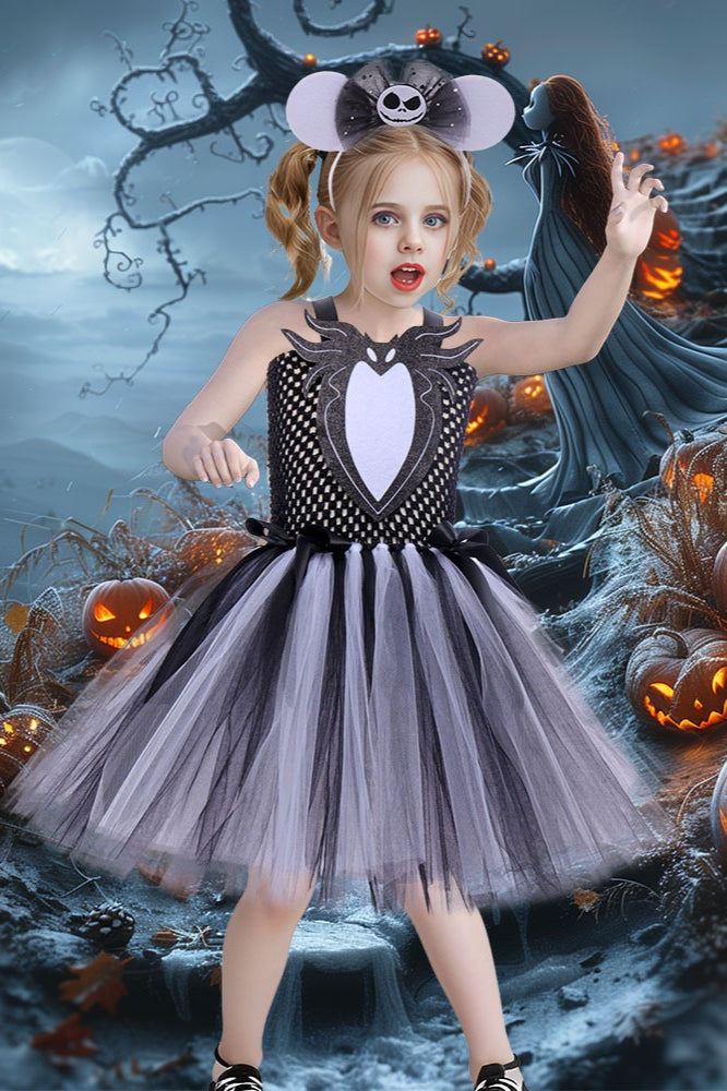 Gothic Jack Dress Kid Halloween Costume Main image