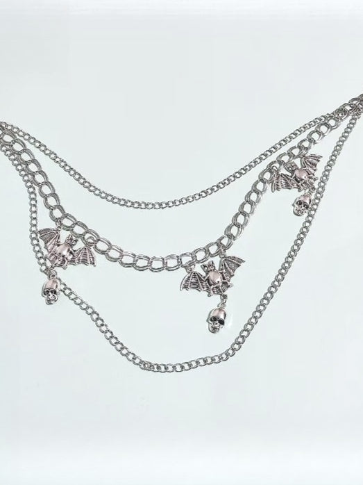 Bat Multi-Layer Metal Waist Chain