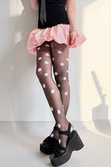 Colorful Big Polka Dot Tights