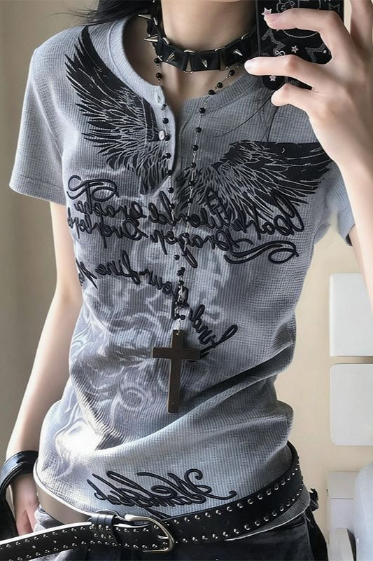 Basic Printed Slim Fit T-shirt Main image