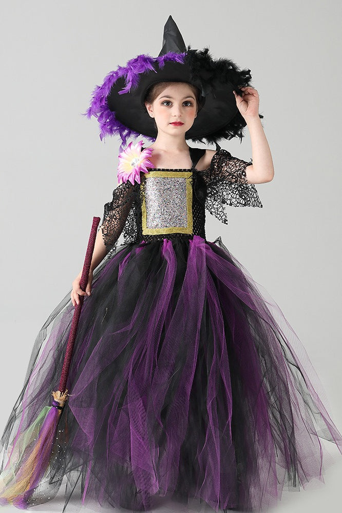 Spider Sleeve Dress Kid Halloween Costume Main image