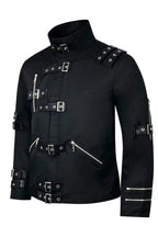 Buckle Strap Zip Detail Jackets