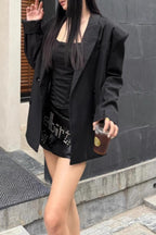 Vintage Punk Rivet Low-Waist Skirt