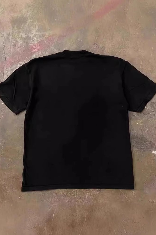 Subculture Dark Style Girl Print T-shirt