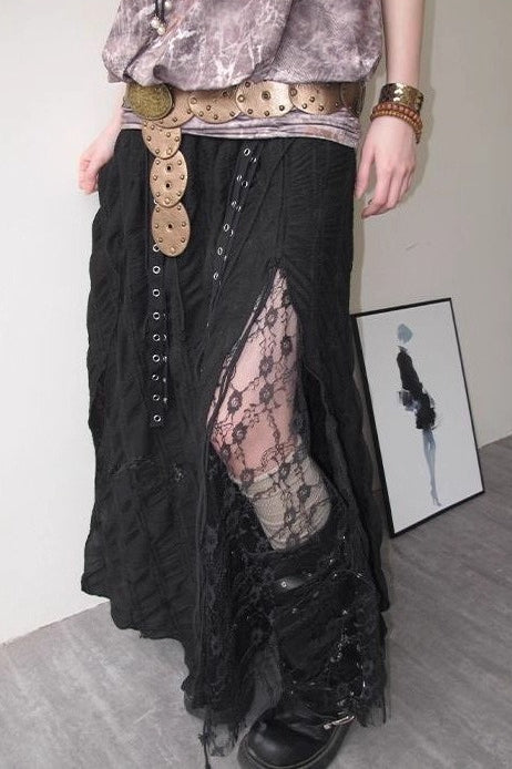 Vintage Apocalyptic Alt Mesh Skirt Main image