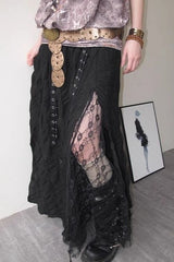 Vintage Apocalyptic Alt Mesh Skirt