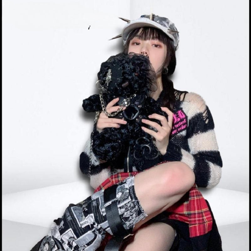 Diablo Design Lolita Halloween Gothic Blood Hell Bear Harajuku Bag Main image