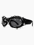 Y2K  Punk Metal Studded Street Glasses