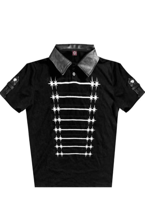 Cross Graphic Short Sleeve Polo T-Shirt