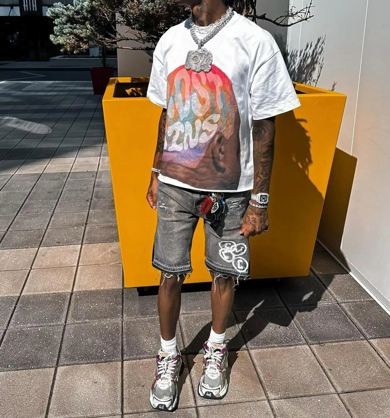 Hip Hop Graphic Cotton T-shirt Main image