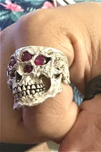 Gothic Six Eyes Skull Ring