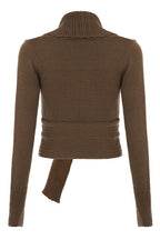 Ring Buckle Shawl Collar Cardigans